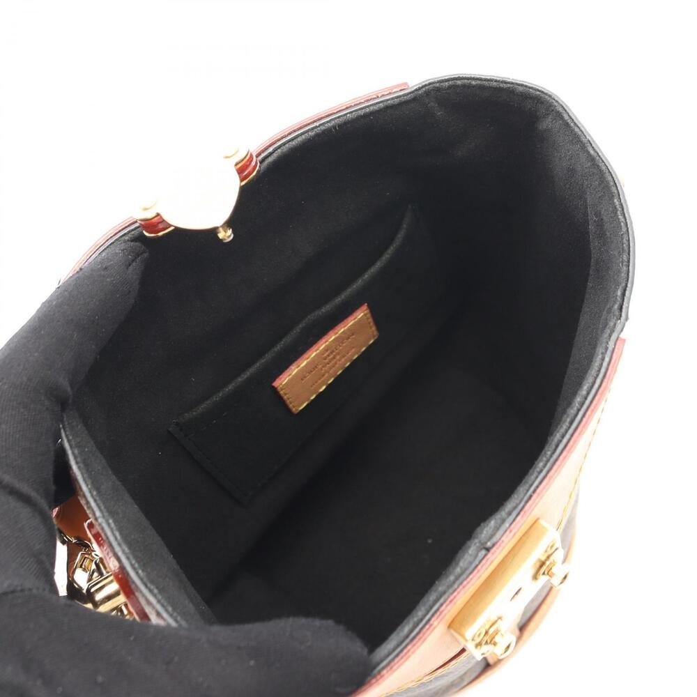 Louis Vuitton Bag Brown Monogram Leather Handbag Duffle Canvas - Picture 1 of 7